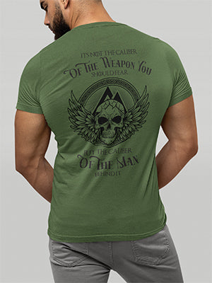 The Caliber of the man Military Green T-shirt - Military Green T-shirt